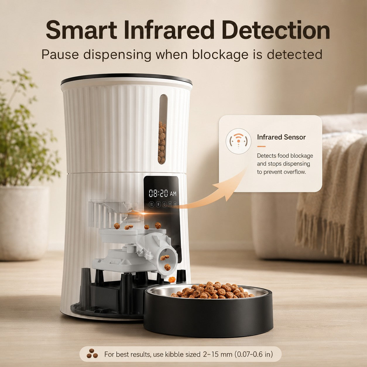 Smooth Anti-Jam Food Dispensing