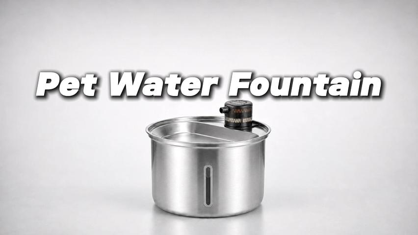 Quiet pet fountain pump below 25 decibels