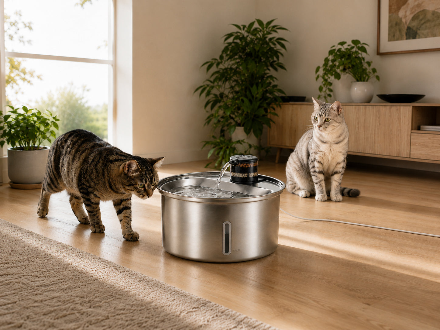 Fresh Flowing Water Pets Prefer