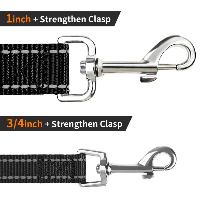Heavy-duty 1-inch rustproof metal clasp for large dog leash
