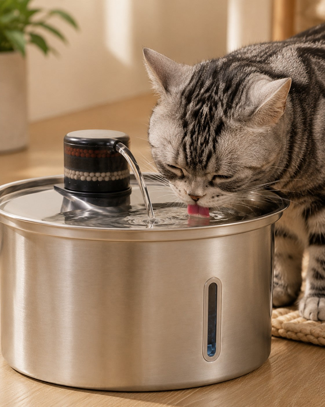 Furlyn 3.2L Stainless Steel Pet Water Fountain