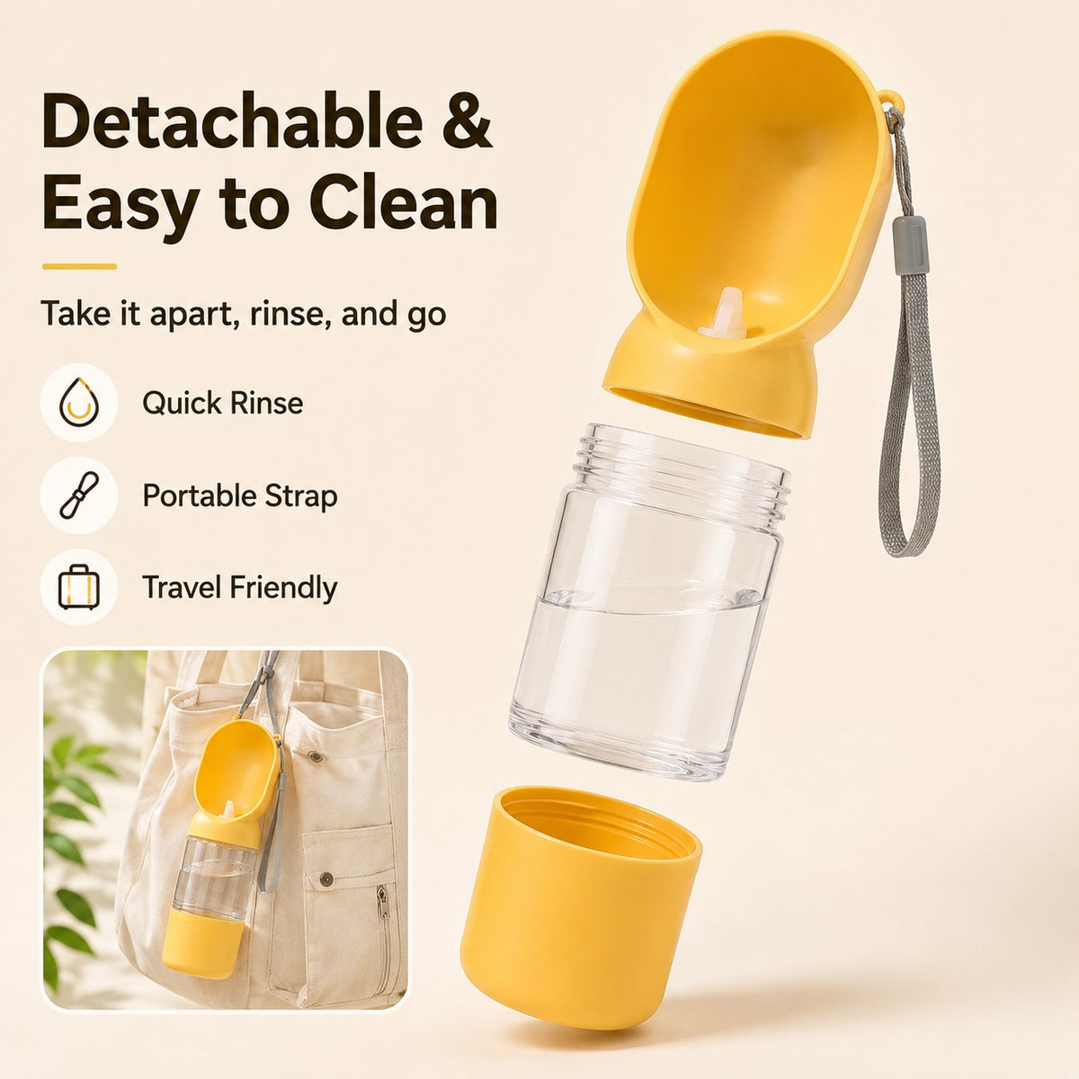 Detachable & Easy to Clean