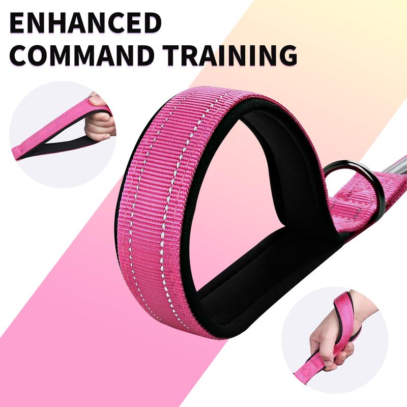 Lower traffic handle on Furlyn dog leash for enhanced command training