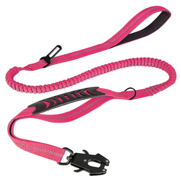 Heavy Duty Tactical Dog Leash with Shock Absorbing Bungee