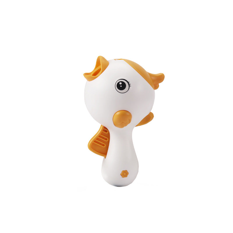 Furlyn handheld cat laser toy and treat launcher in white and orange