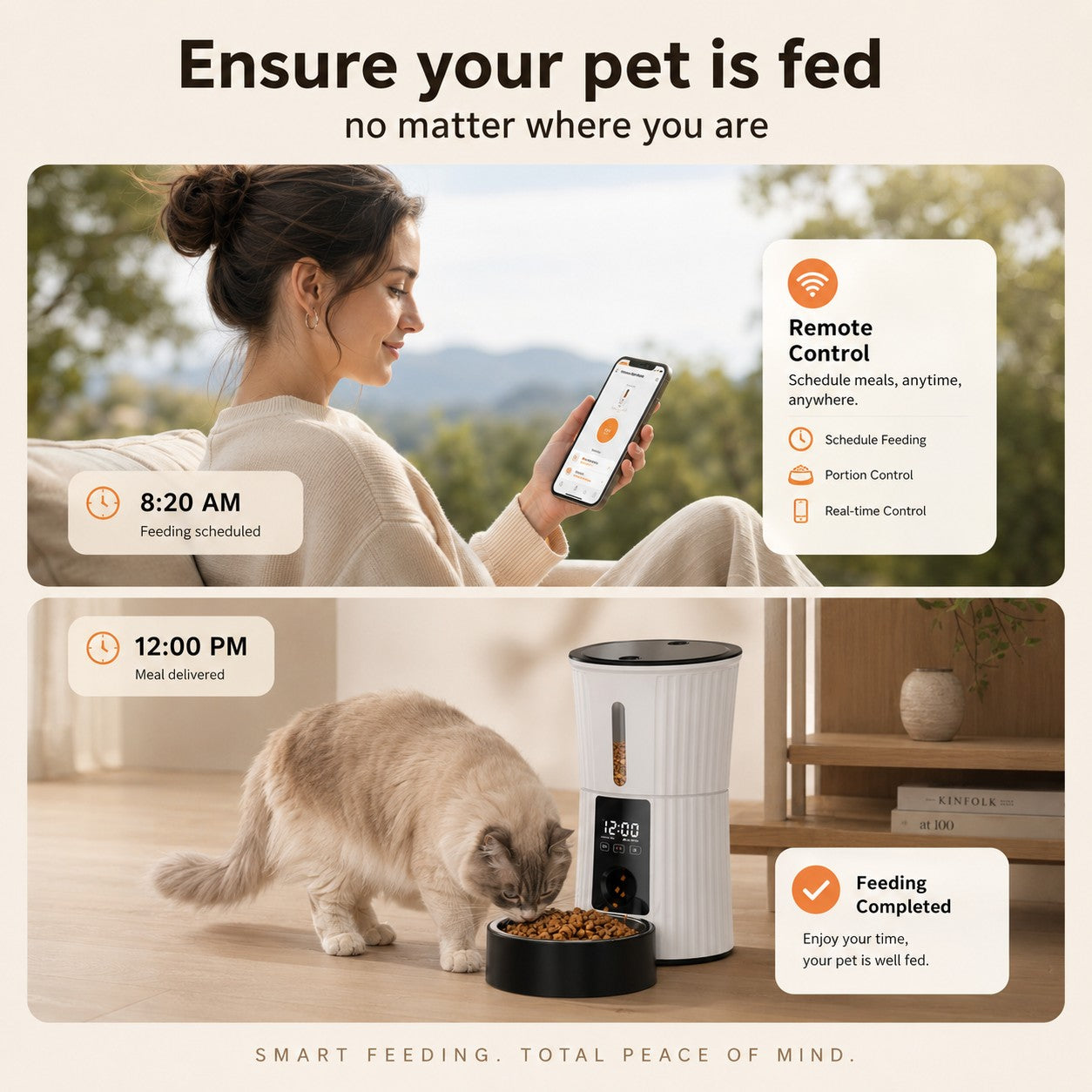Smart App Feeding from Anywhere