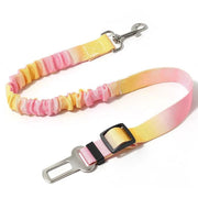 Adjustable Dog Car Seat Belt with Shock Absorbing Bungee