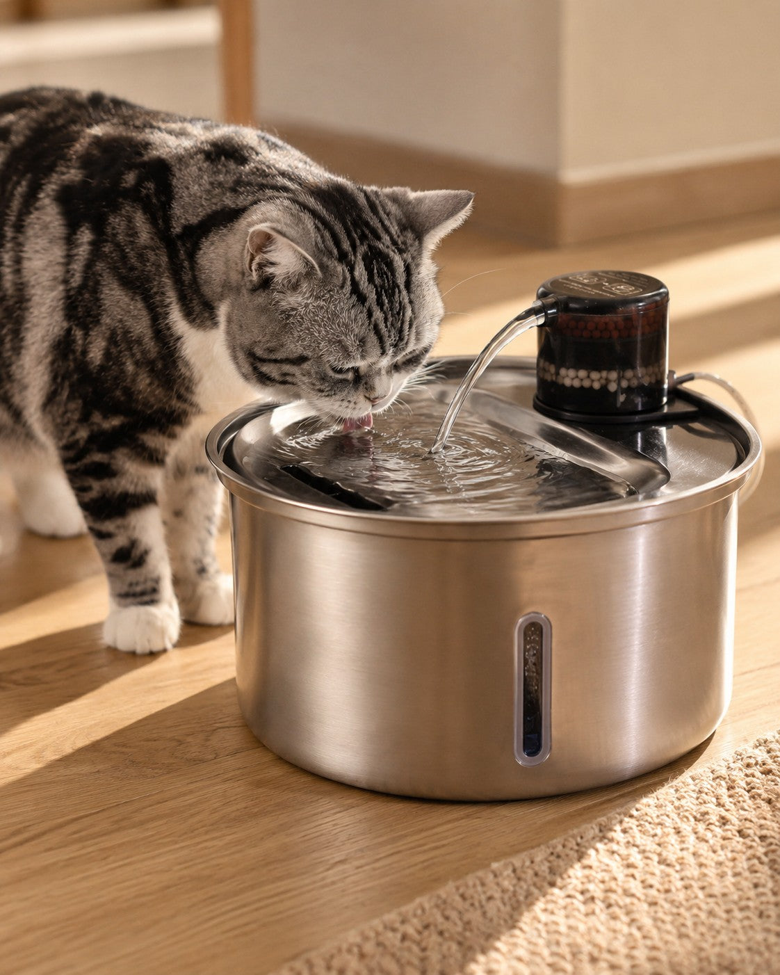 Furlyn 3.2L Stainless Steel Pet Water Fountain