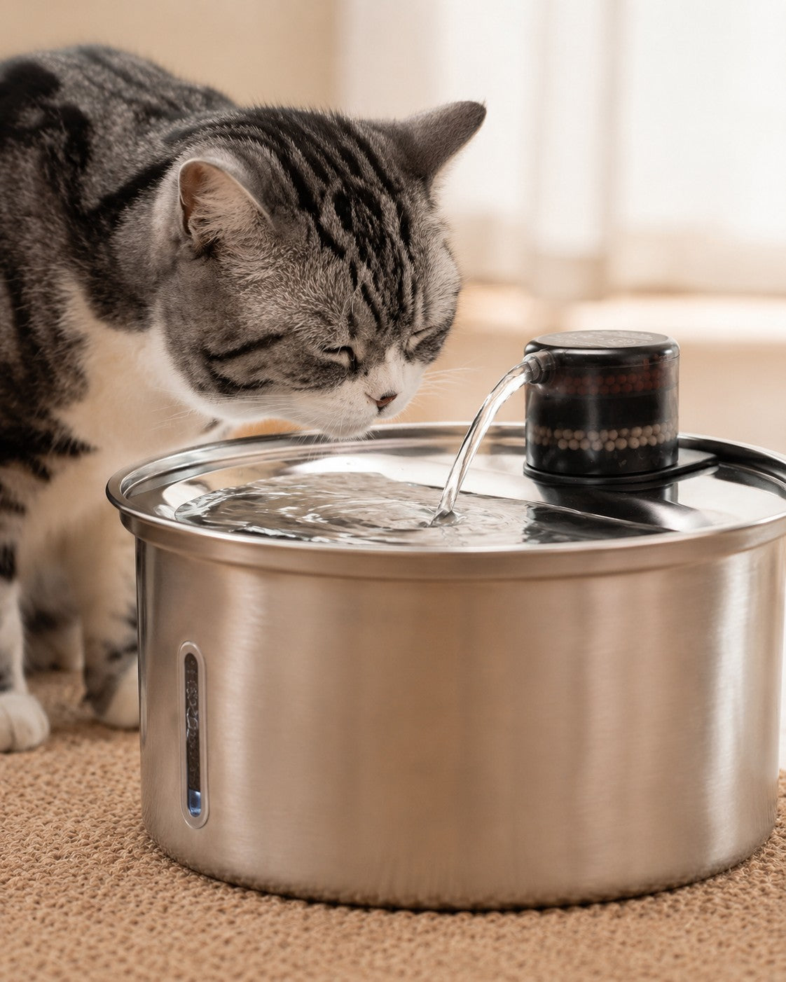 Furlyn 3.2L Stainless Steel Pet Water Fountain