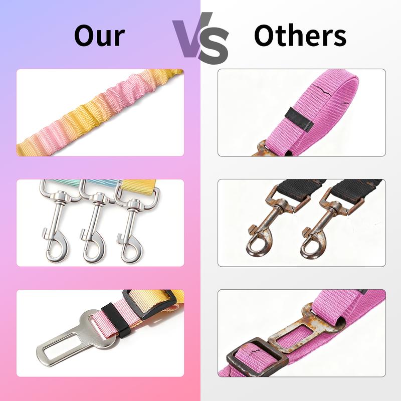 Durable Furlyn stainless steel dog seat belt compared to rusty conventional clips